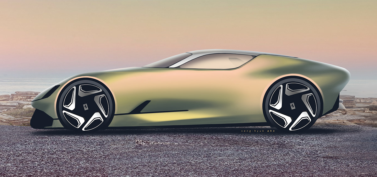 Sports car，vehicle，mountain，Citroen，Ferrari，