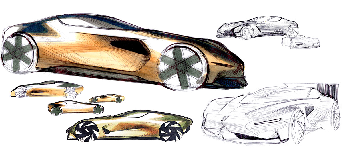 Sports car，vehicle，mountain，Citroen，Ferrari，