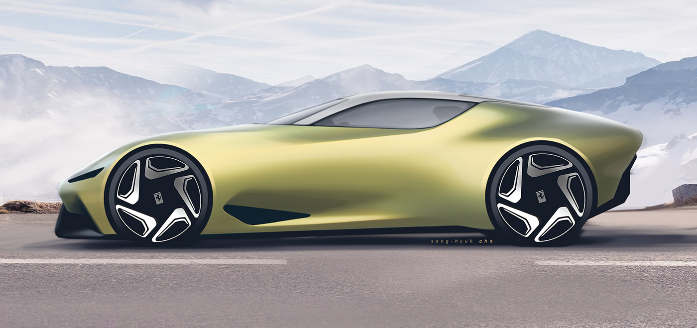 Sports car，vehicle，mountain，Citroen，Ferrari，