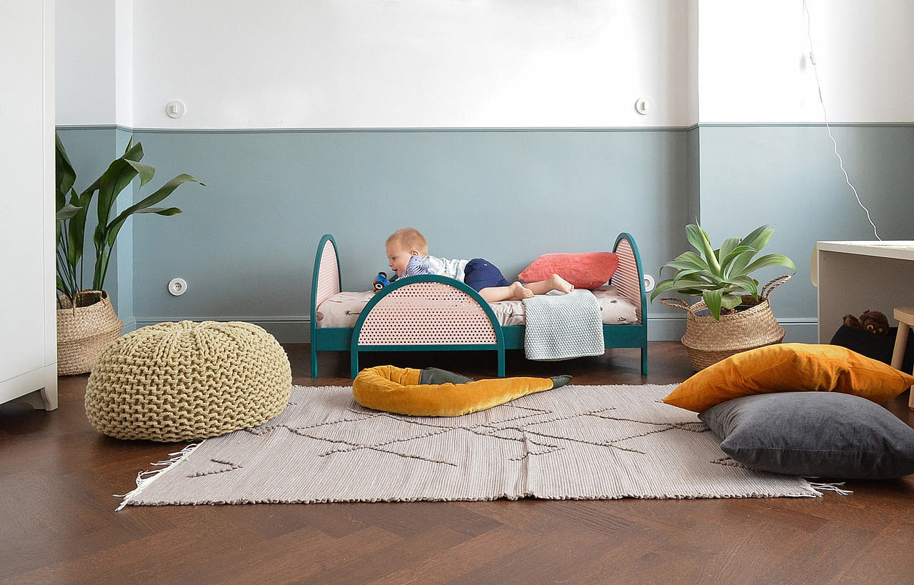 Homelabdesign，编织，床，儿童，