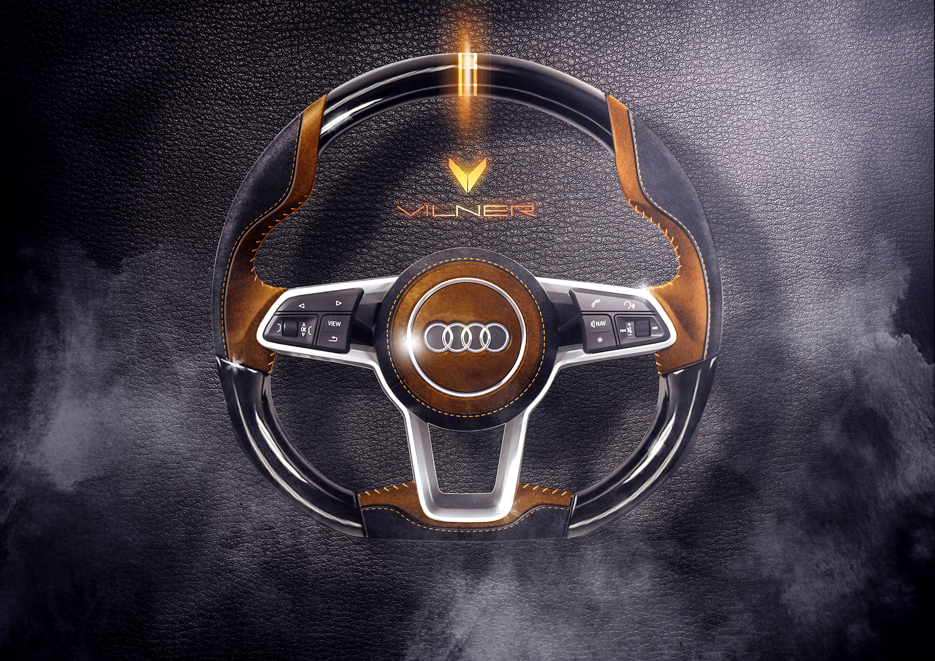 audi，Steering wheel，ps，