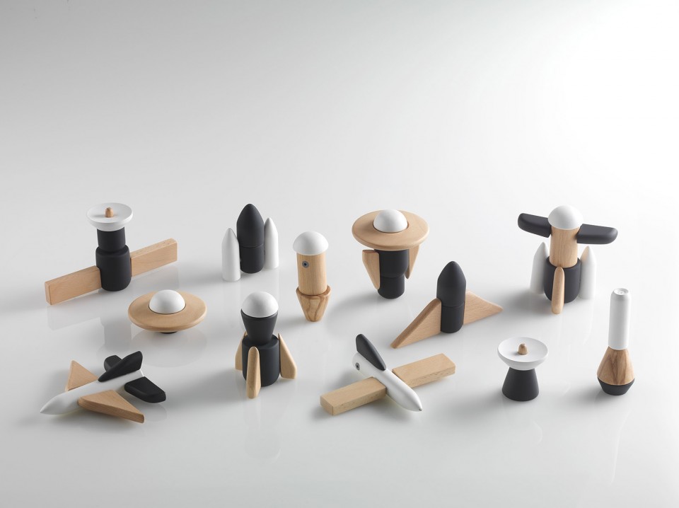 Cindy Ng，Solid beech，Magnetic building block，