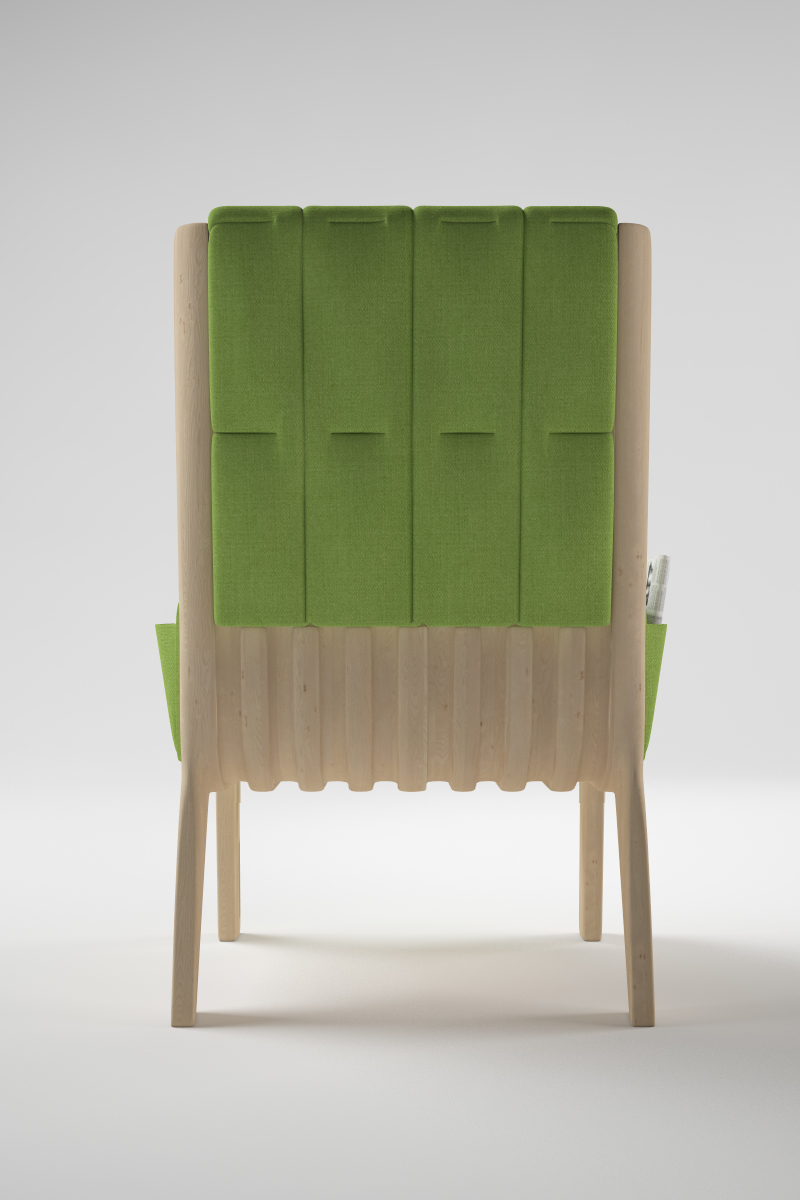 green，furniture，Armchair，Armchair Woody，