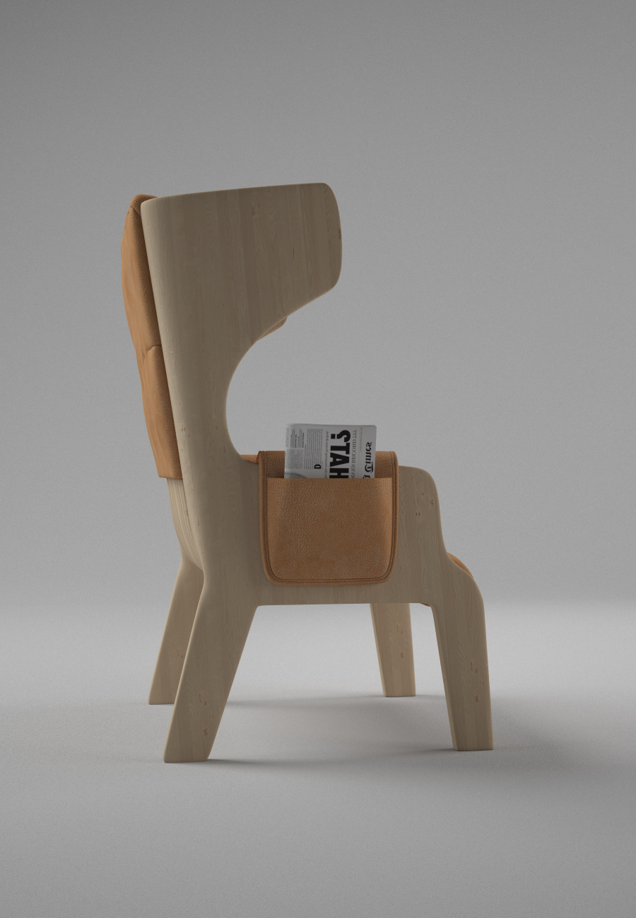 green，furniture，Armchair，Armchair Woody，