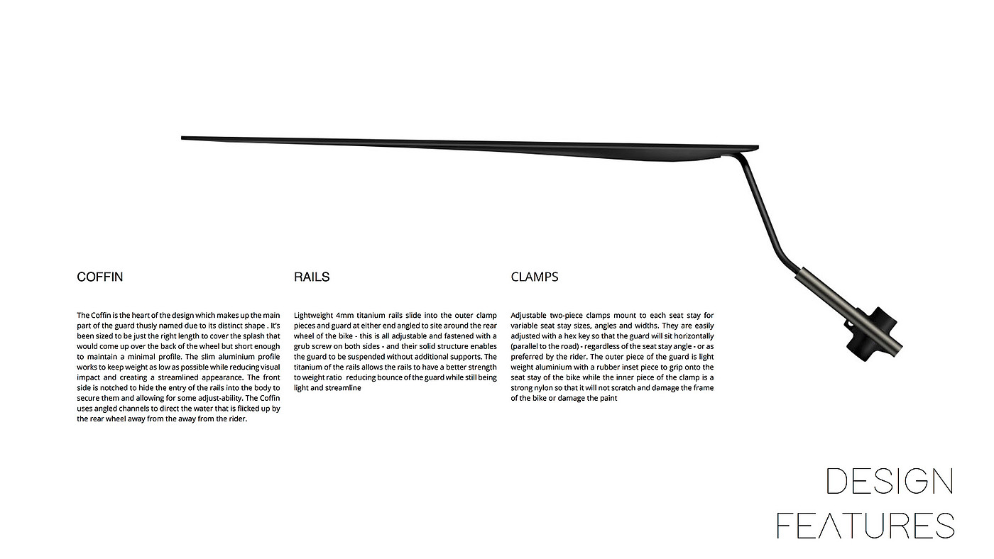 product design，Bicycle splash guard，