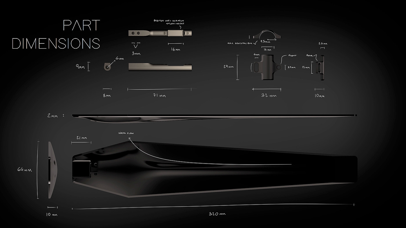 product design，Bicycle splash guard，