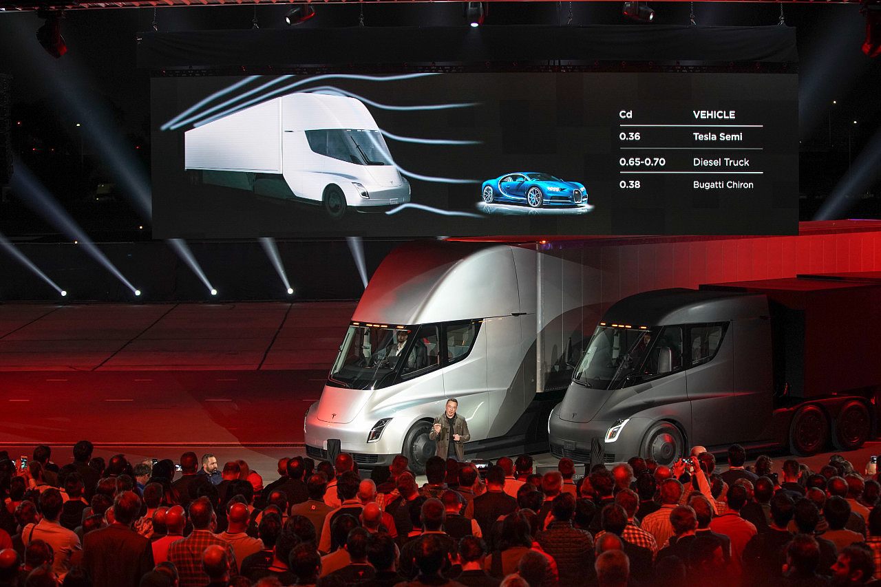 Electric truck，Tesla，