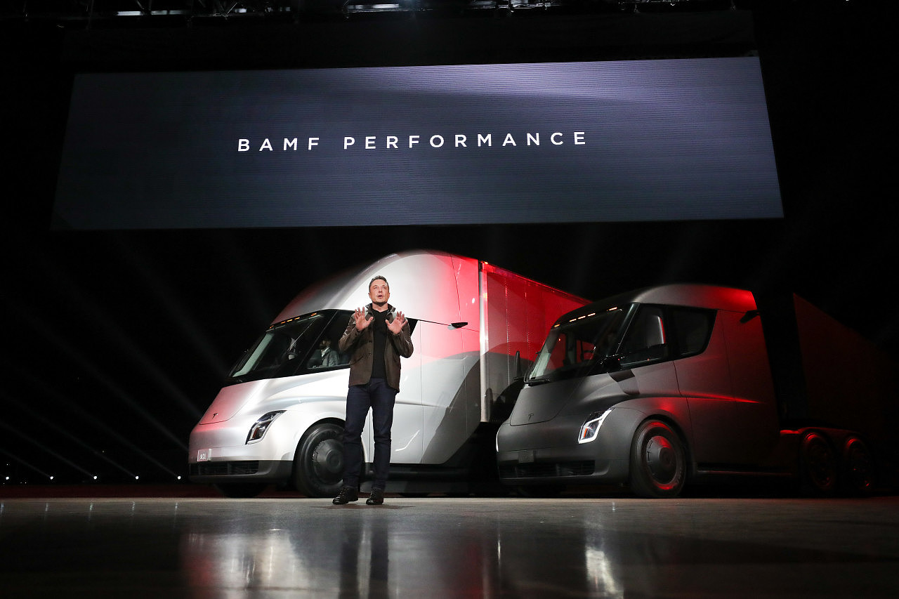 Electric truck，Tesla，