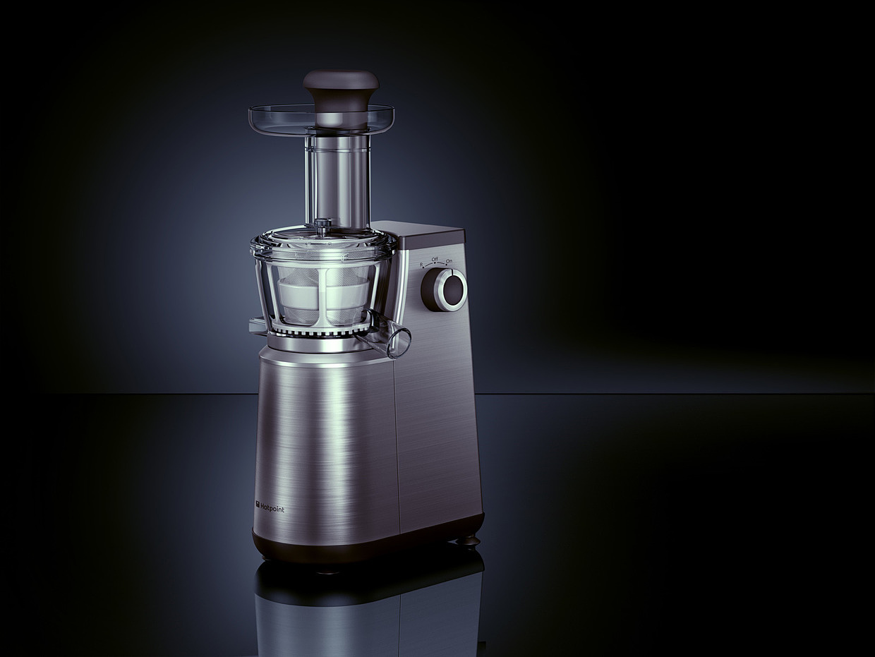industrial design，household electrical appliances，product，Metal，Fruits，Juicer，