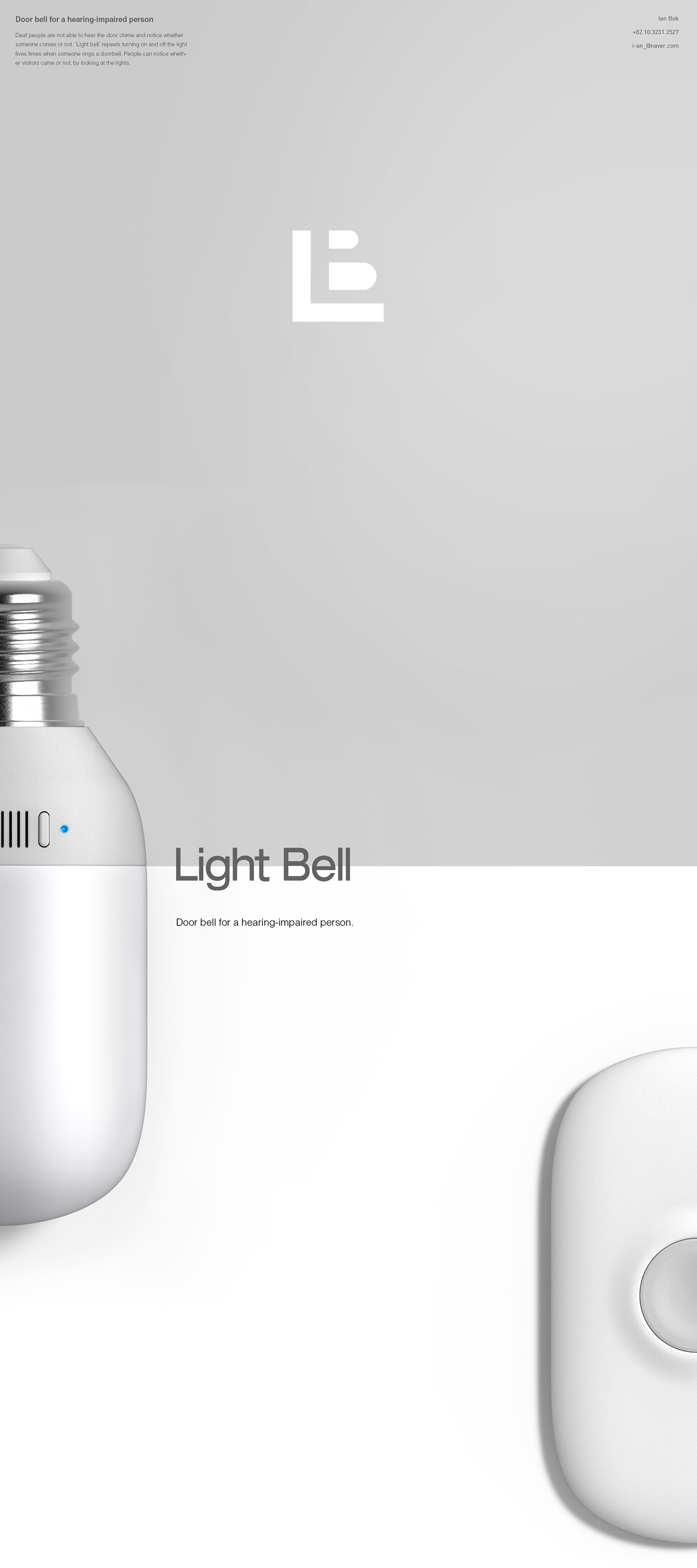 Light Bell，doorbell，For hearing impaired people，
