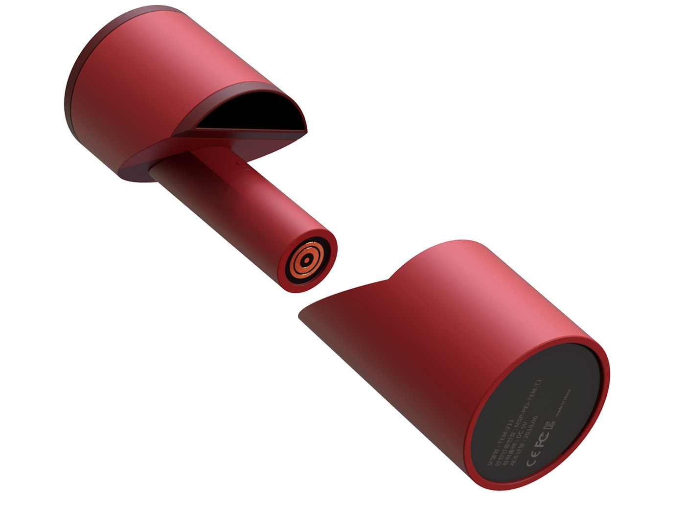 Wireless hair dryer，Frosting，product design，