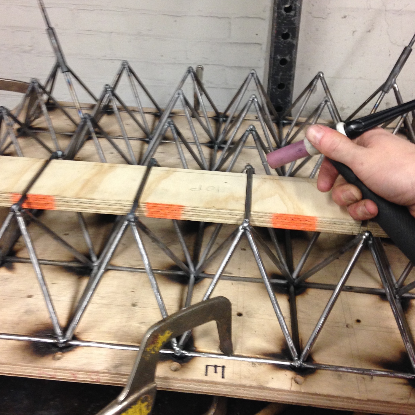 chair，Metal，blue，