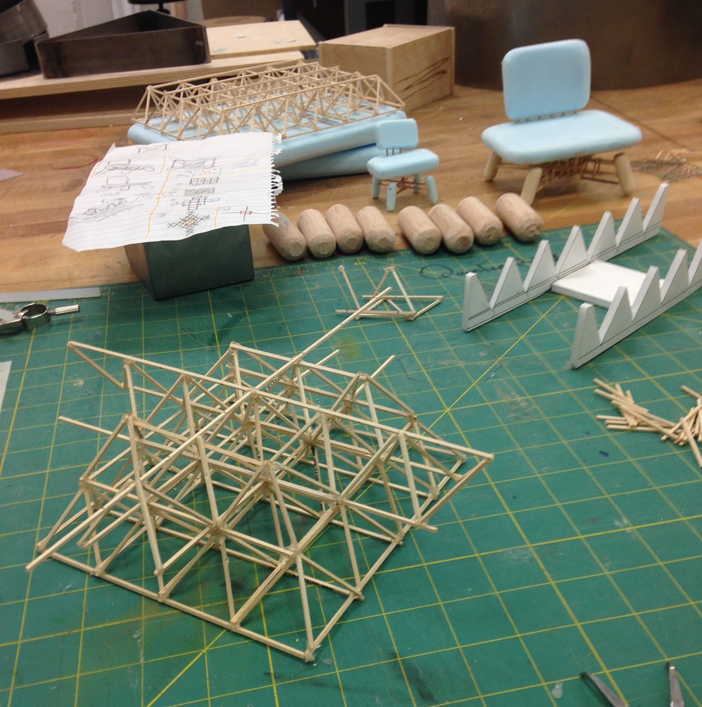 chair，Metal，blue，