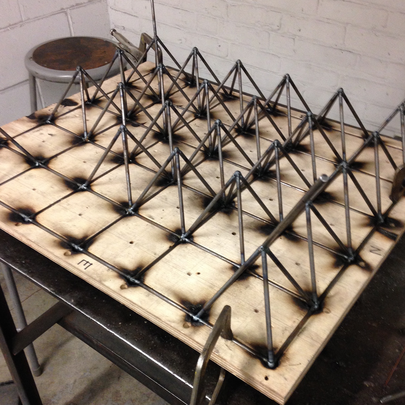 chair，Metal，blue，