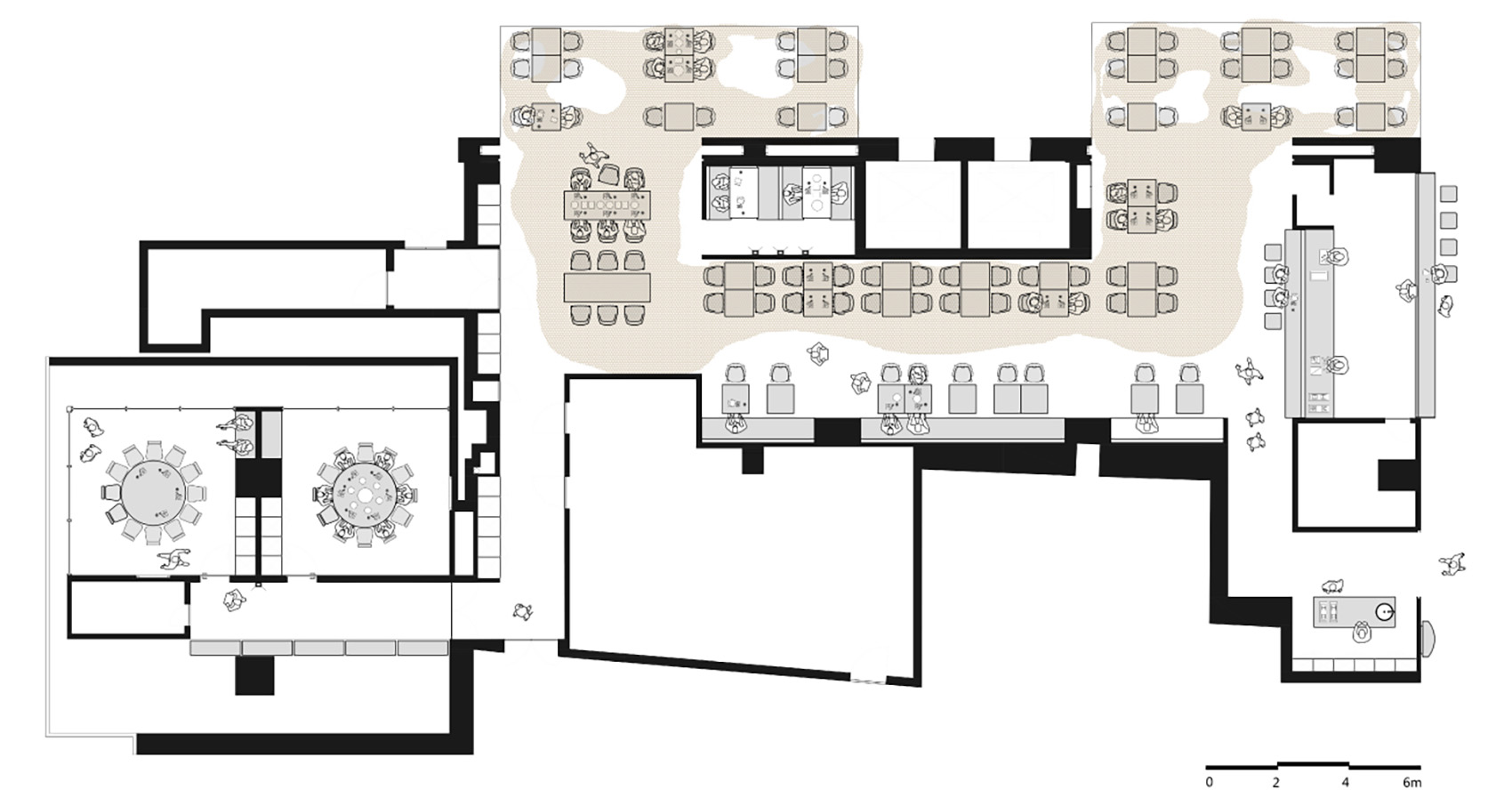 Architecture，indoor，restaurant，Bamboo，