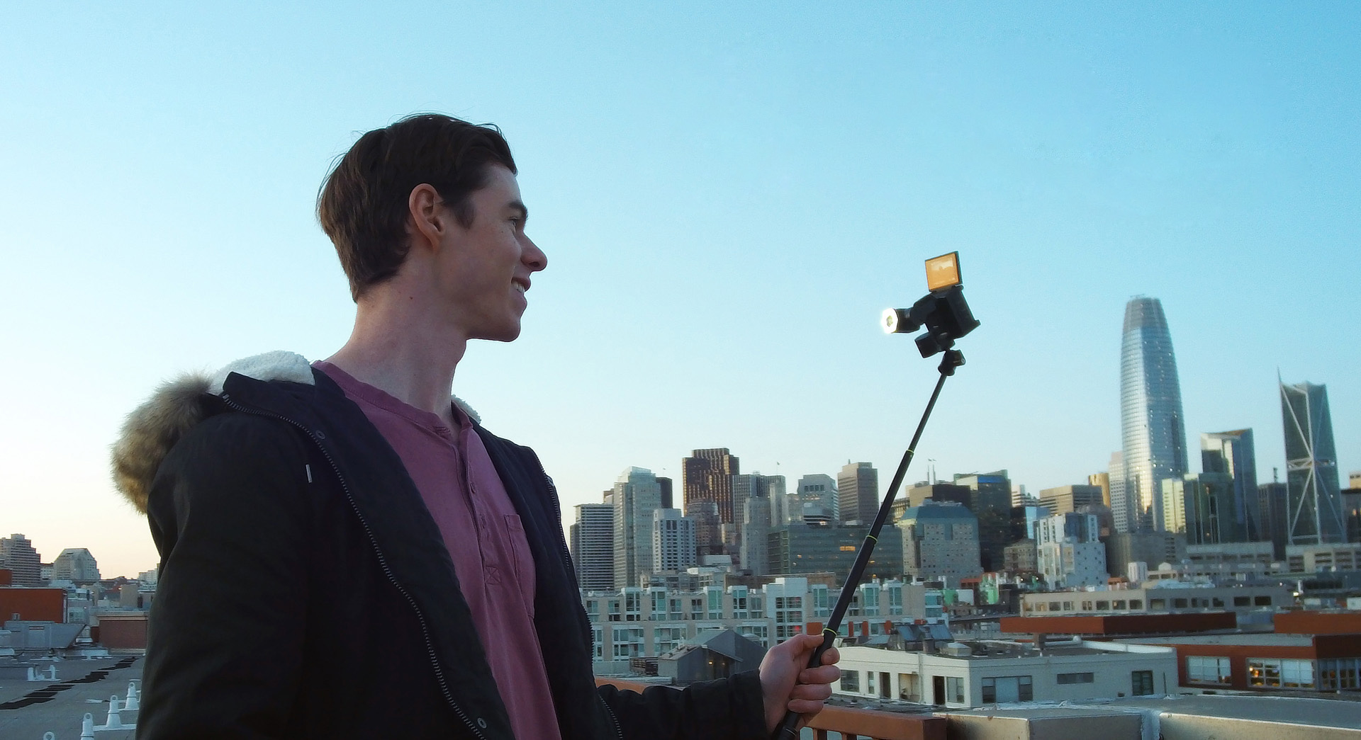 Three axis 4K camera, lens, face recognition，