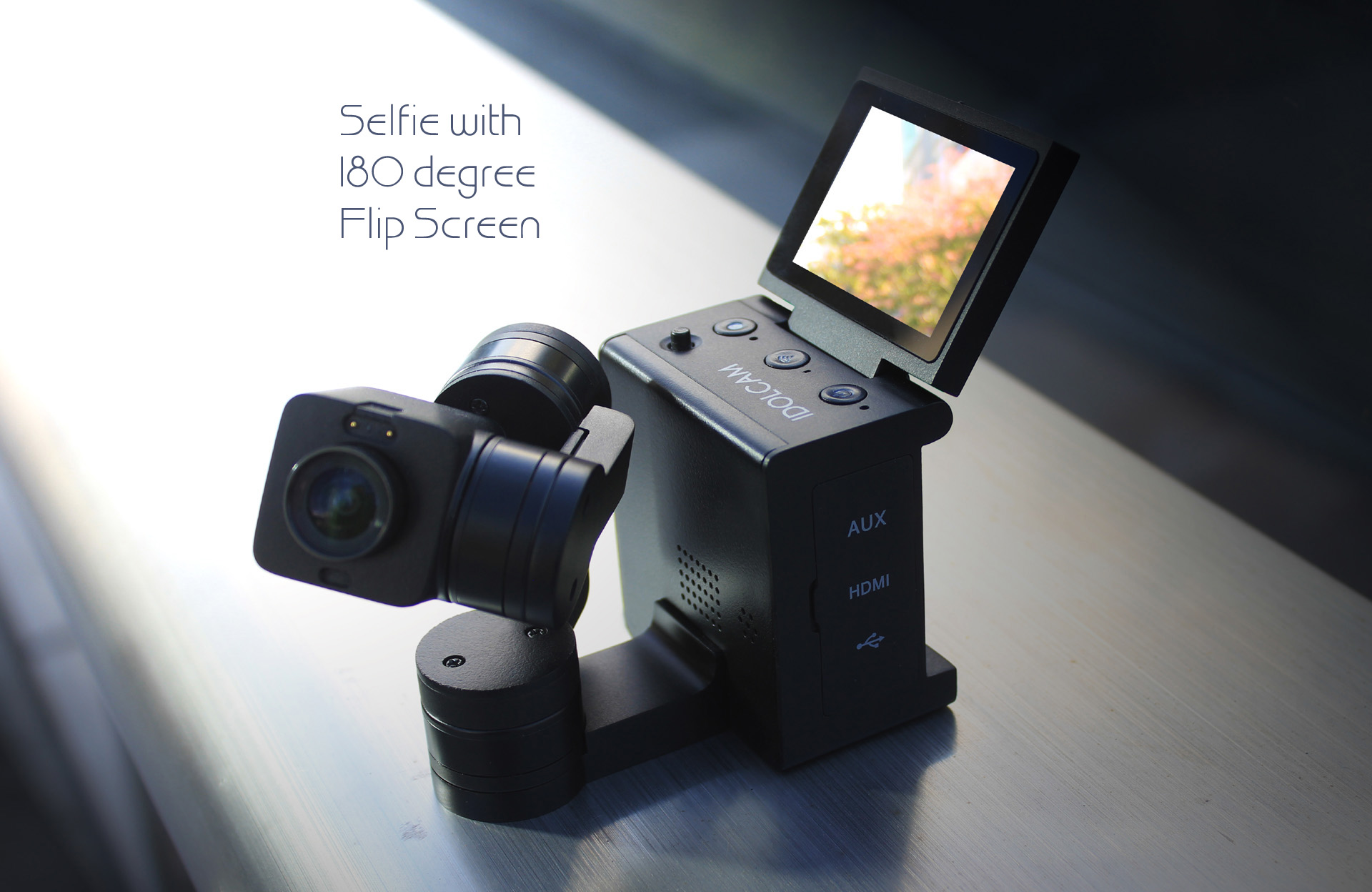 Three axis 4K camera, lens, face recognition，