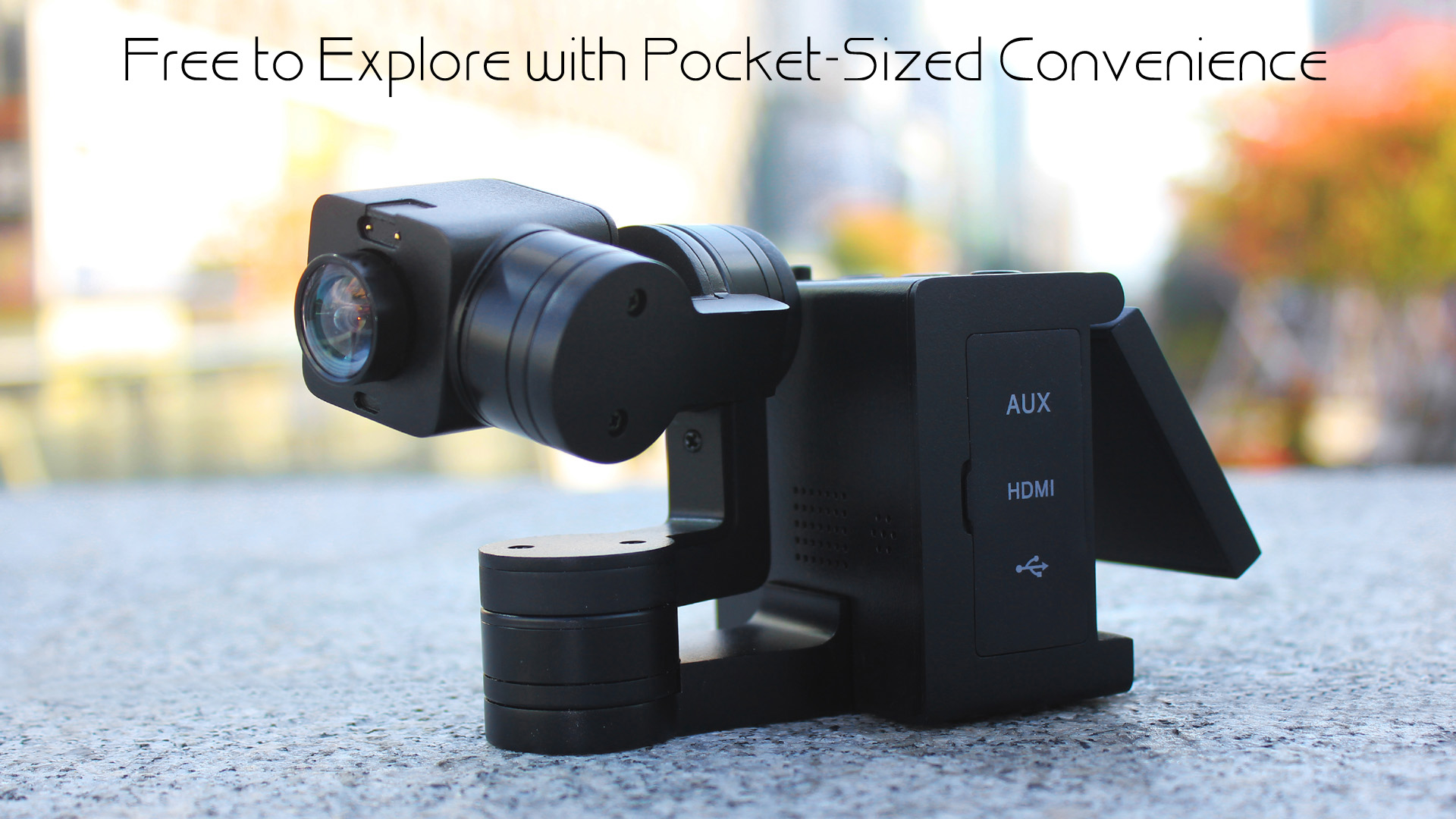 Three axis 4K camera, lens, face recognition，