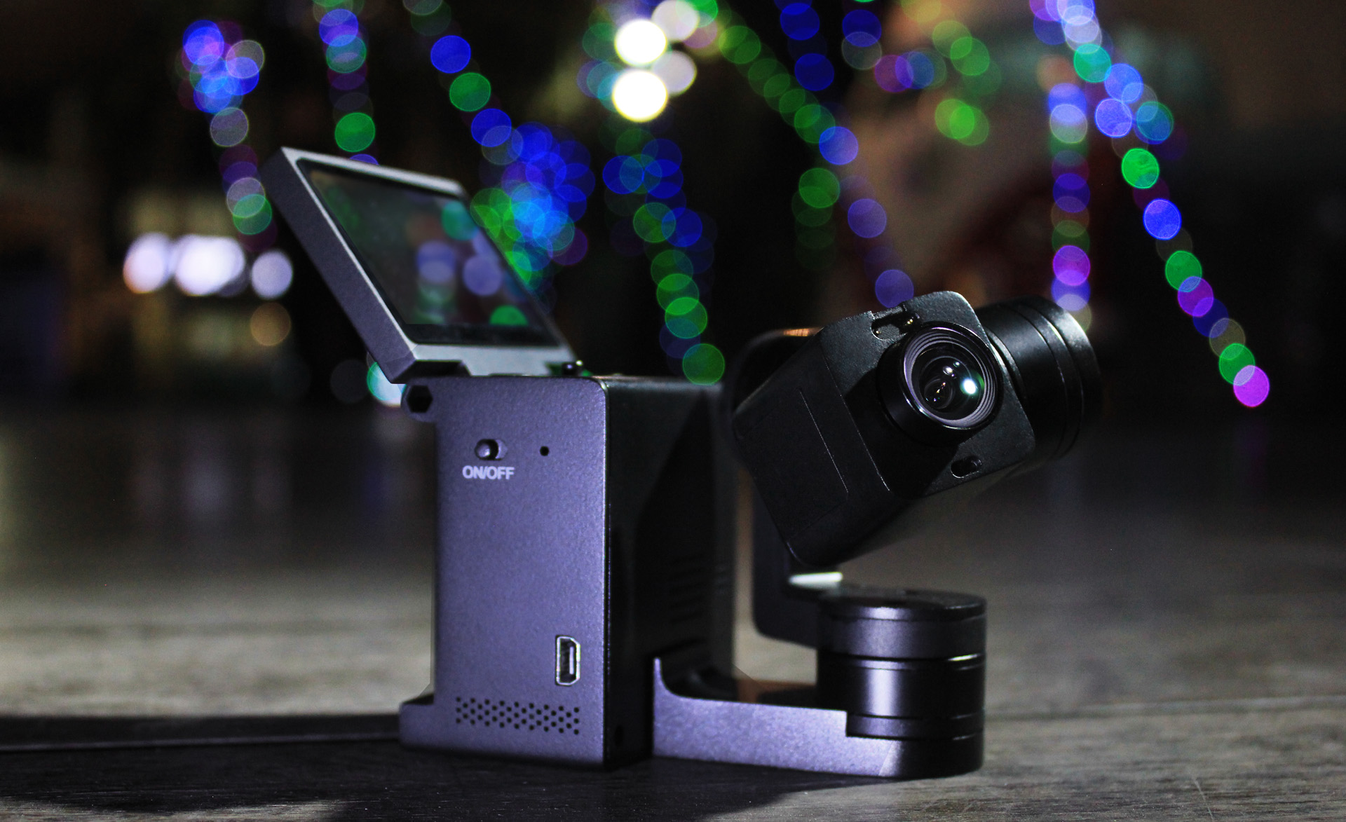 Three axis 4K camera, lens, face recognition，