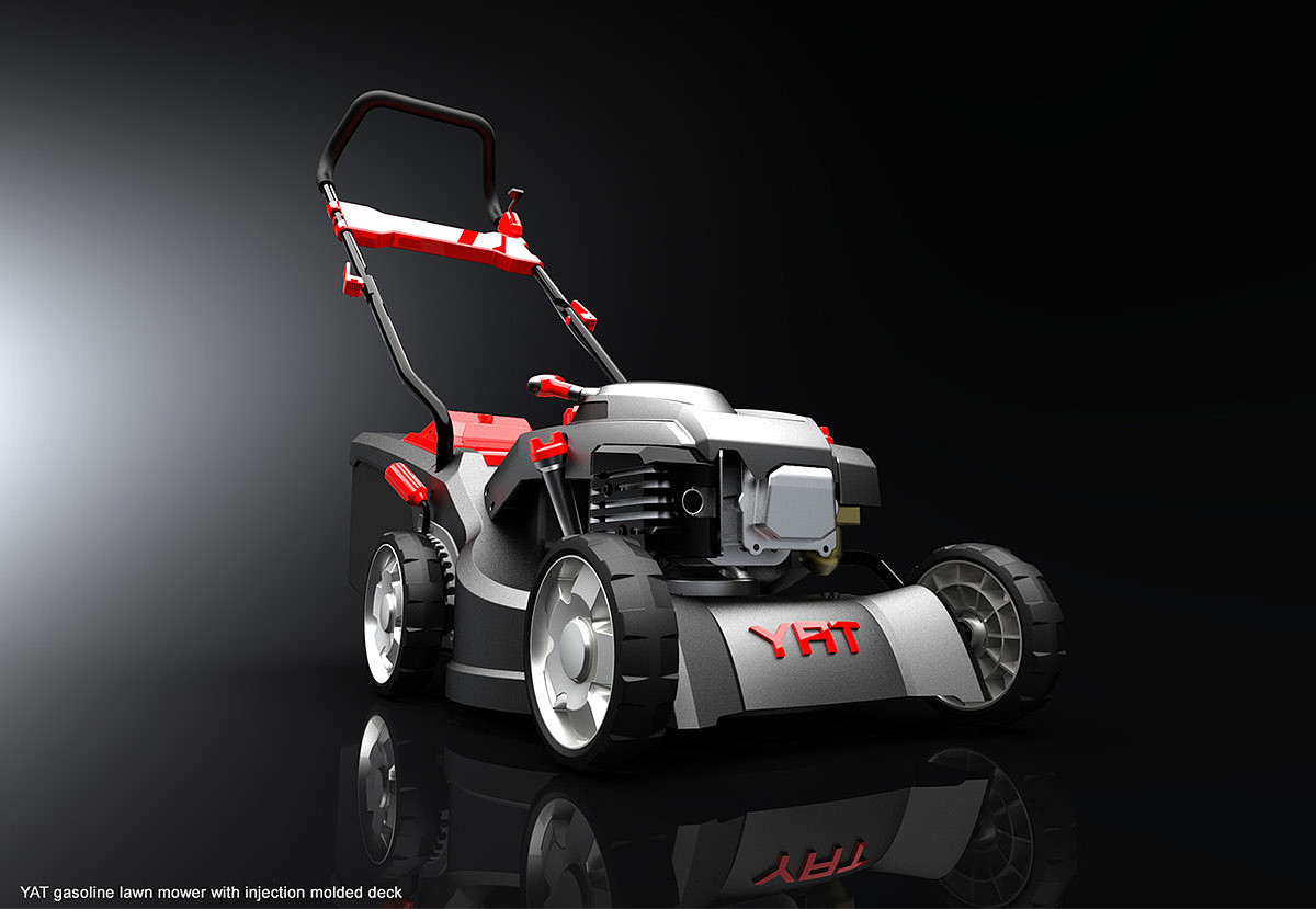 gules，tool，white，lawn mower，