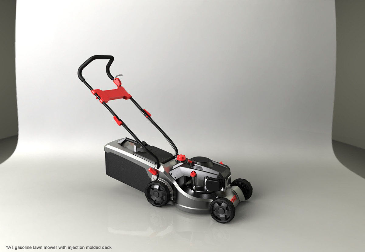 gules，tool，white，lawn mower，