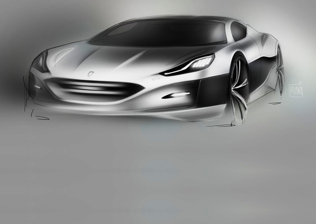 Pure electric drive，Concept Car，Sharp tail，LED lamp，Carbon fiber material，