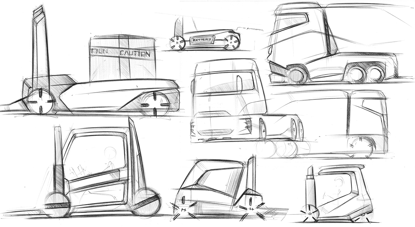Berk Kaplan，Sketch，sketch，vehicle，traffic，