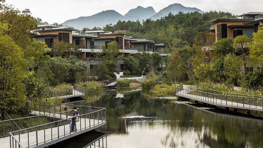Architectural design，Landscape design，Building interior，mountains and rivers，bionics，Vanke，real estate，Swimming Pool，