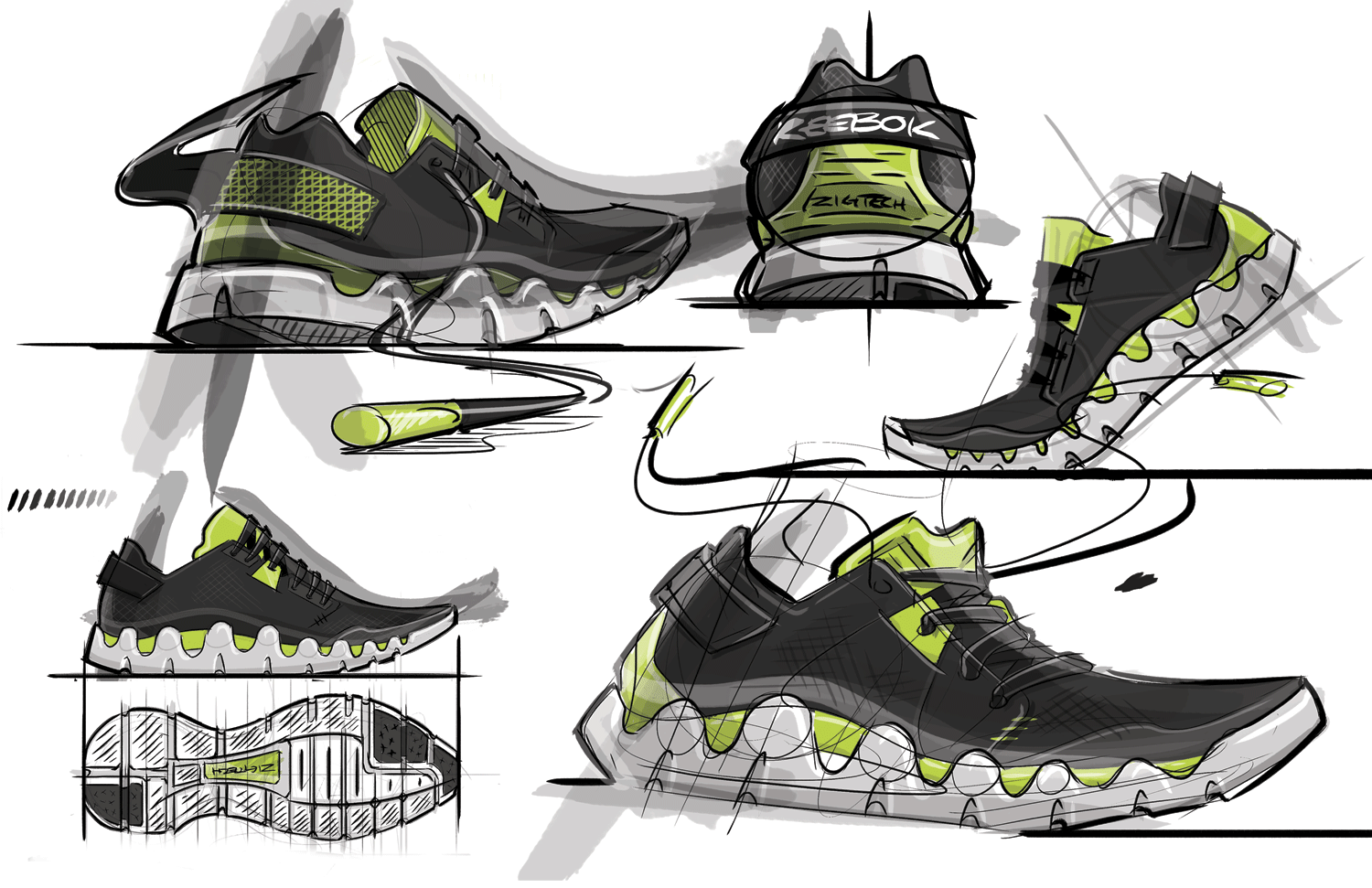 Footwear sketch，