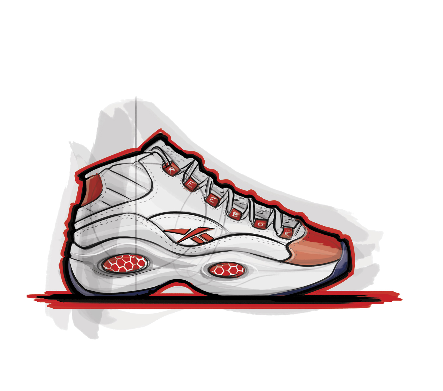 Footwear sketch，