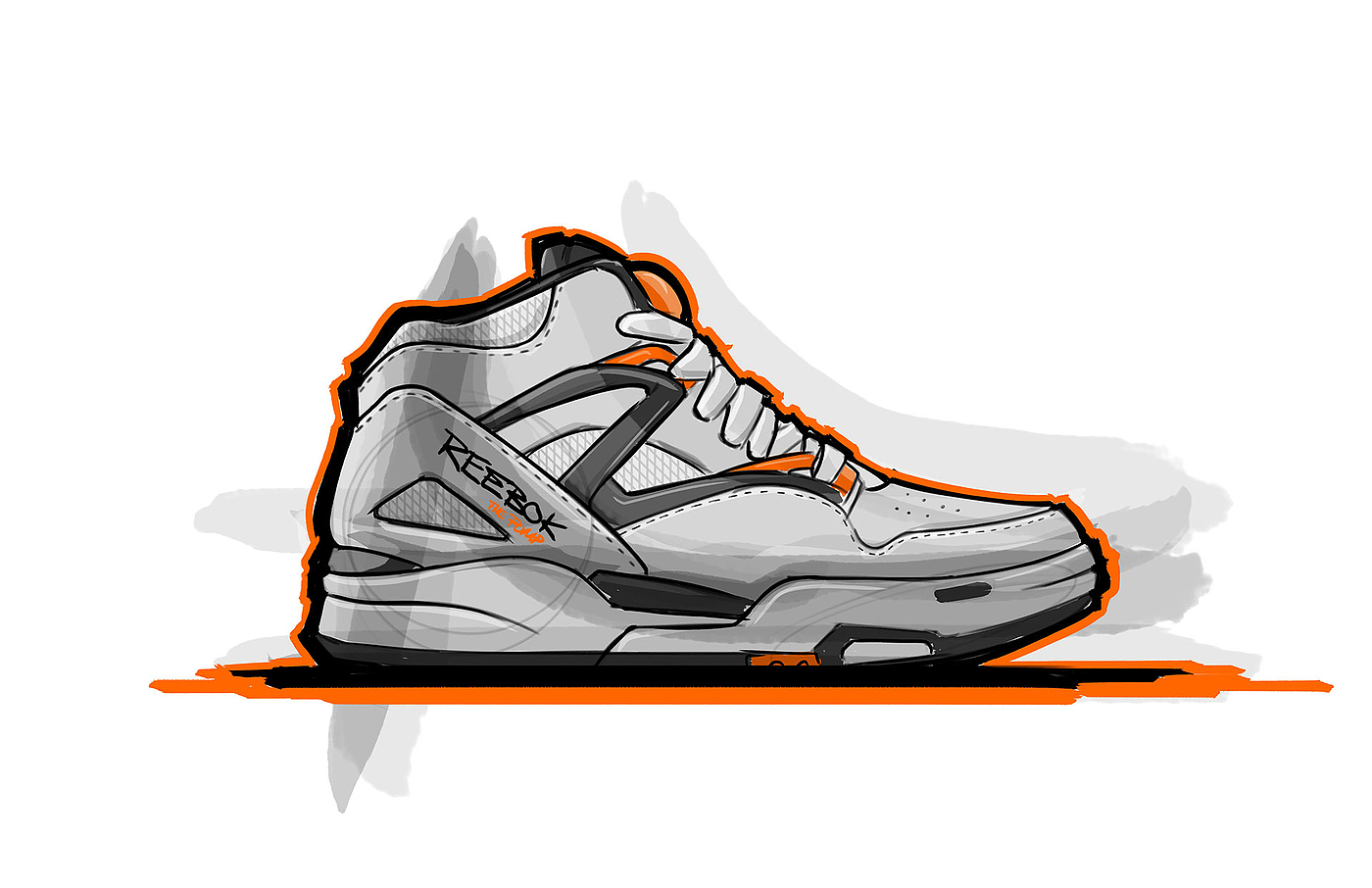 Footwear sketch，