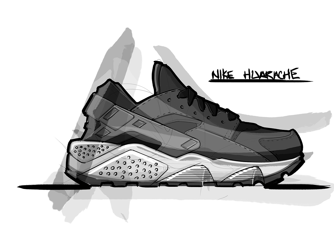 Footwear sketch，