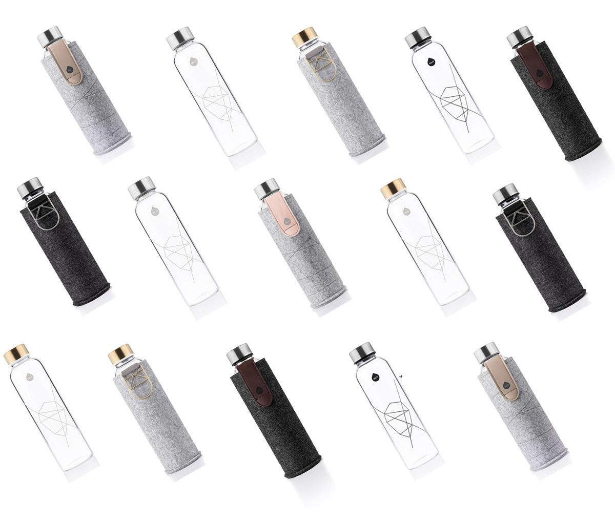 glass，Water cup，kettle，EQUA，Felt cover，Glass bottles，