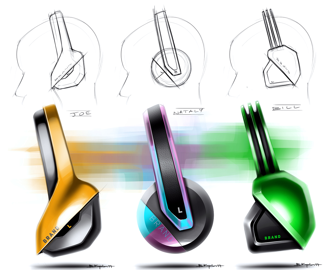 Hand drawn，Product sketch，Berk Kaplan，