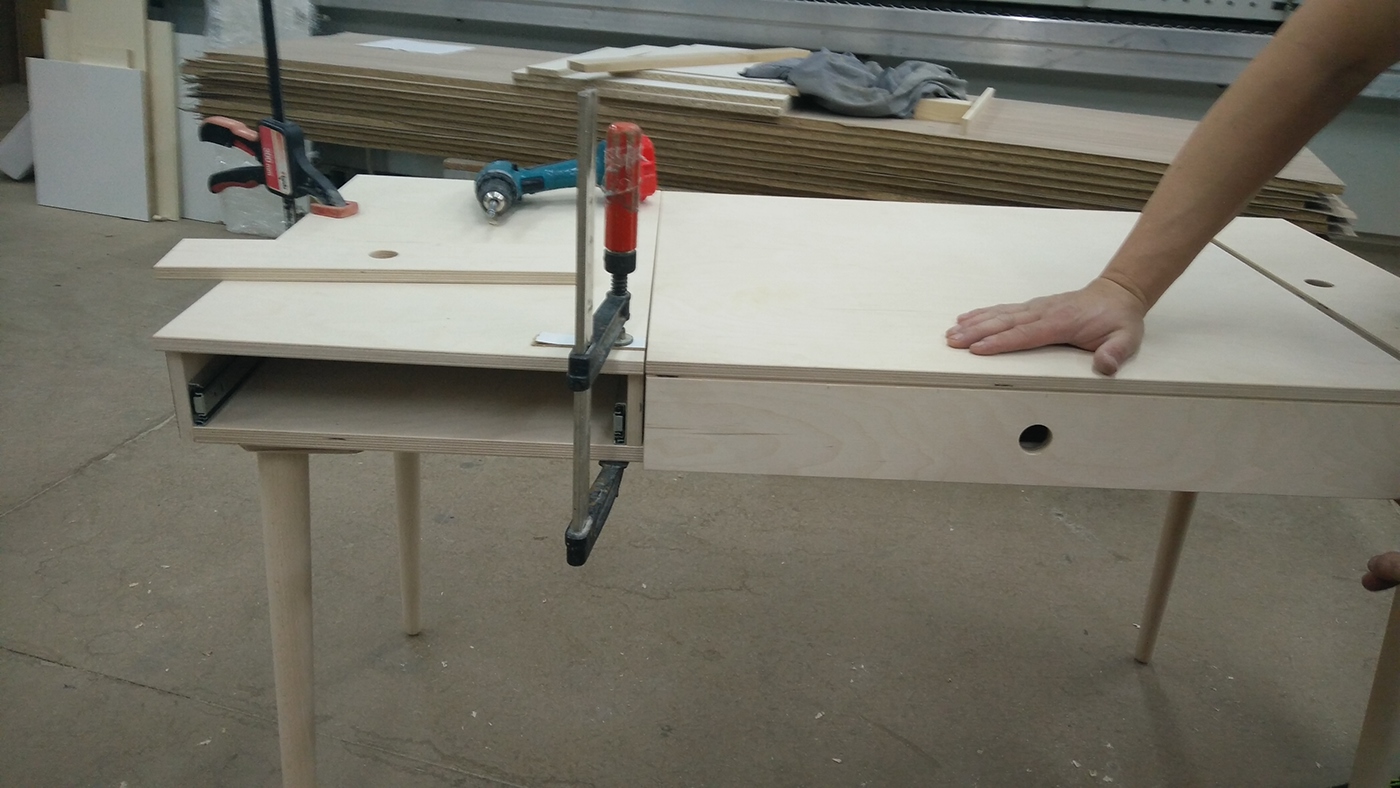 Table，desk，white，Ins，