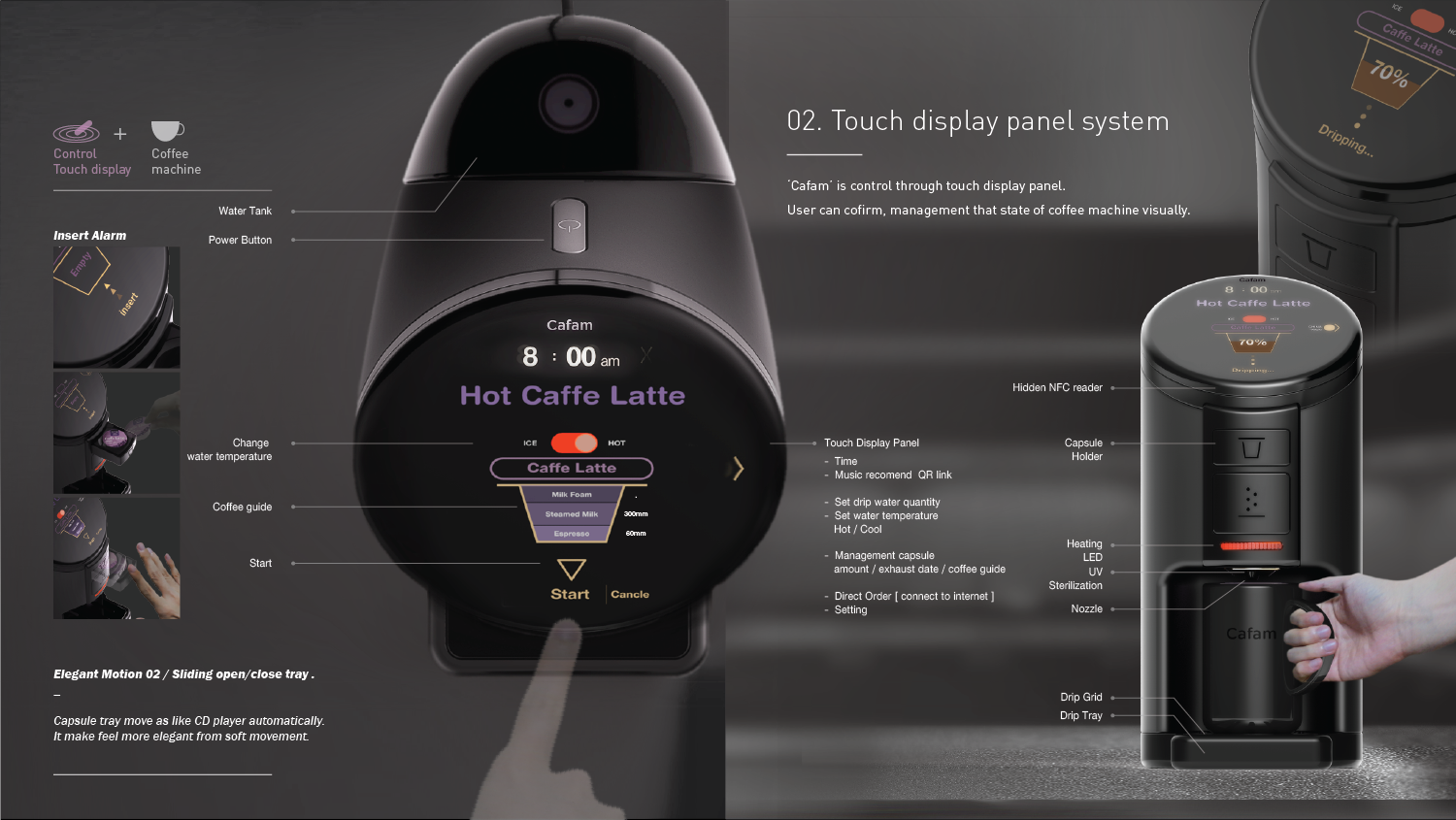 product design，Capsule coffee machine，Cafam'，