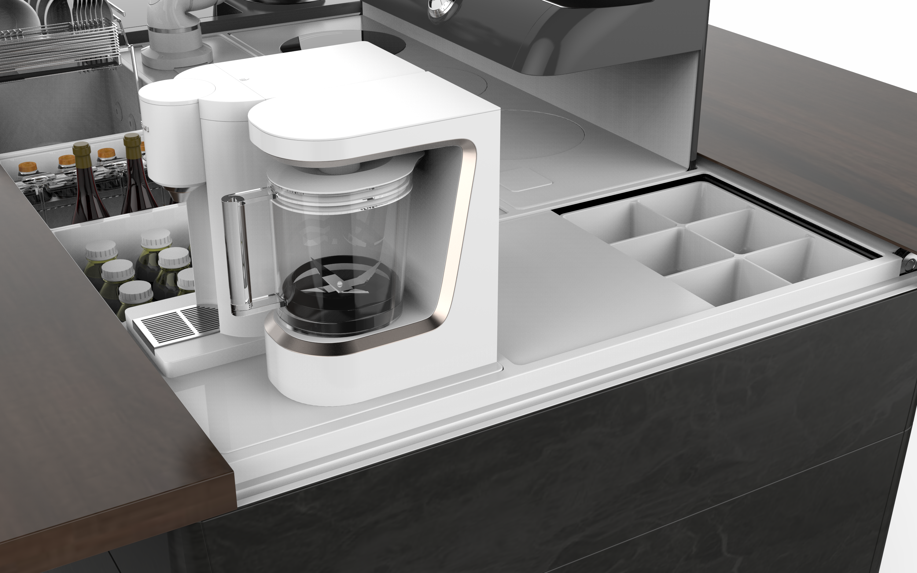 Mechanics，cupboard，kitchen，an electric appliance，science and technology，