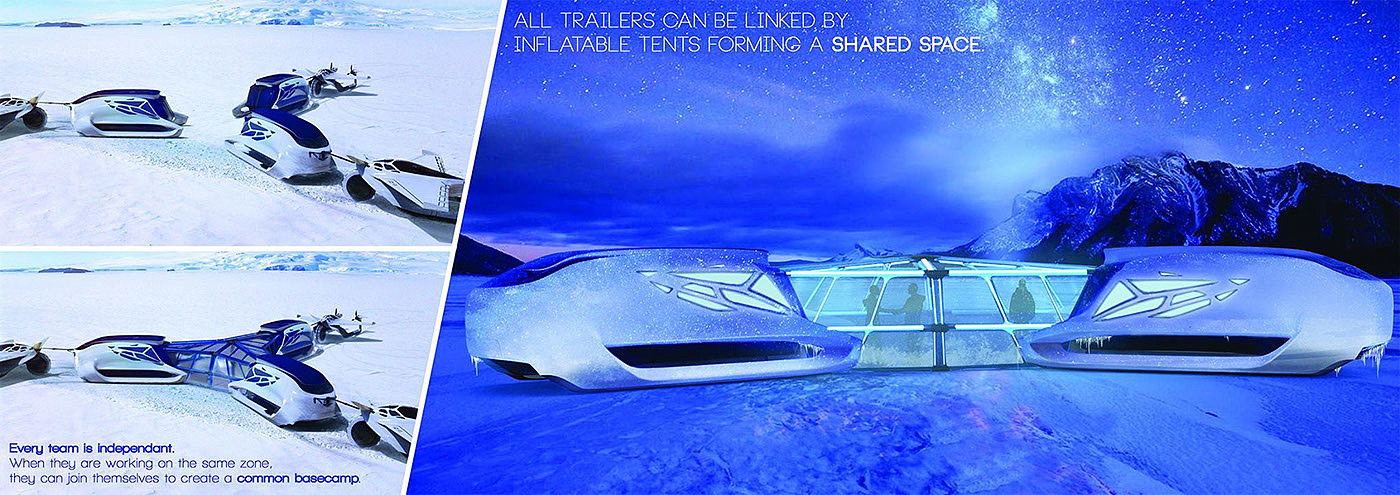 scientific research，truck，combination，arctic，explore，cold-resistant，