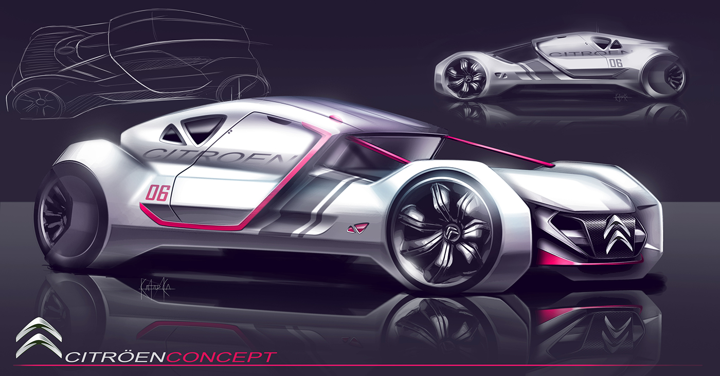 sketch，Design，vehicle，