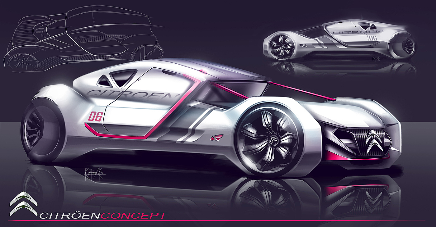 sketch，Design，vehicle，