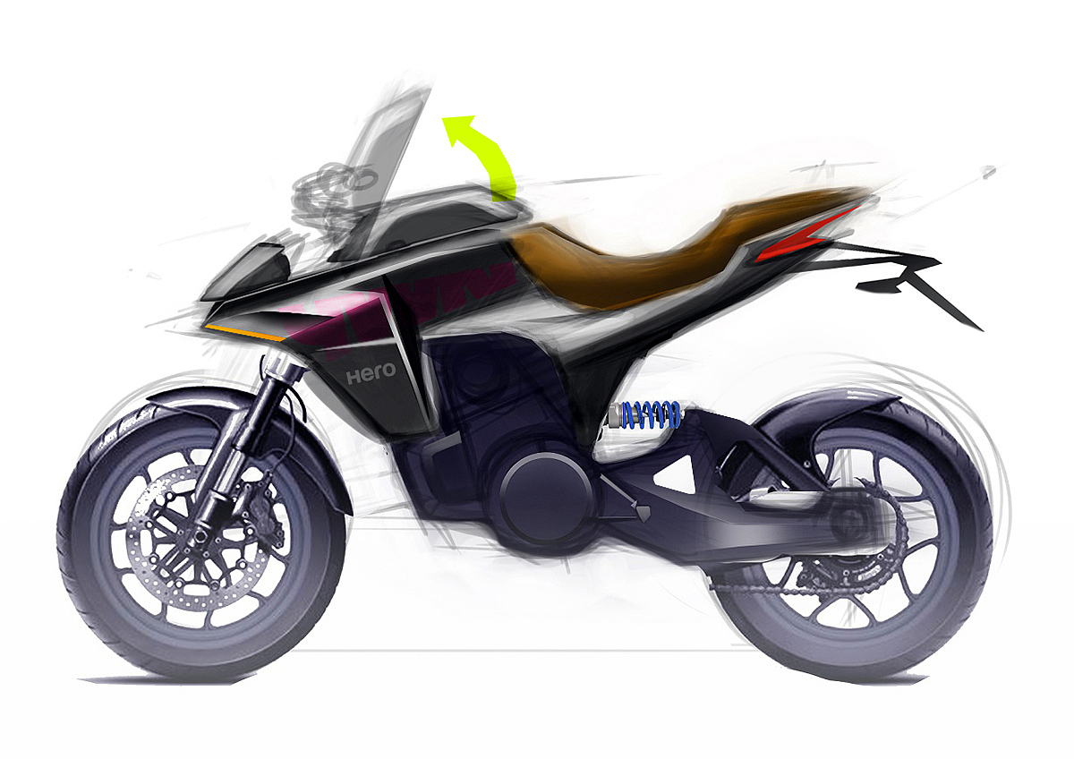 Pawan Kumar，motorcycle，Sketch，