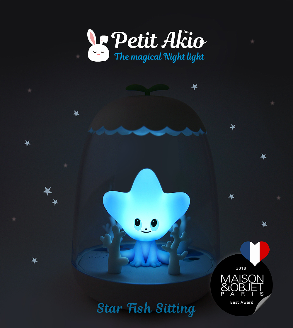 Mr Petit Akio，Night light，lamps and lanterns，product design，