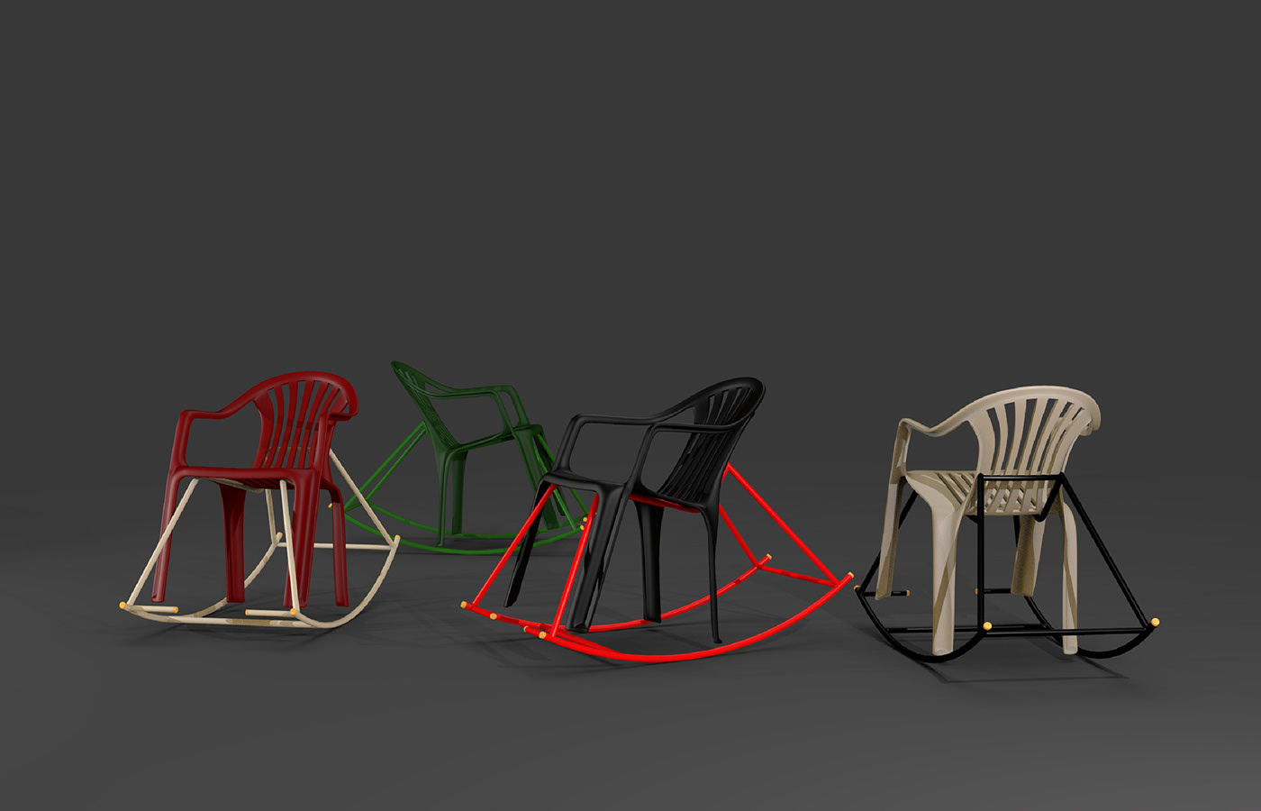 gules，Rocking chair frame，