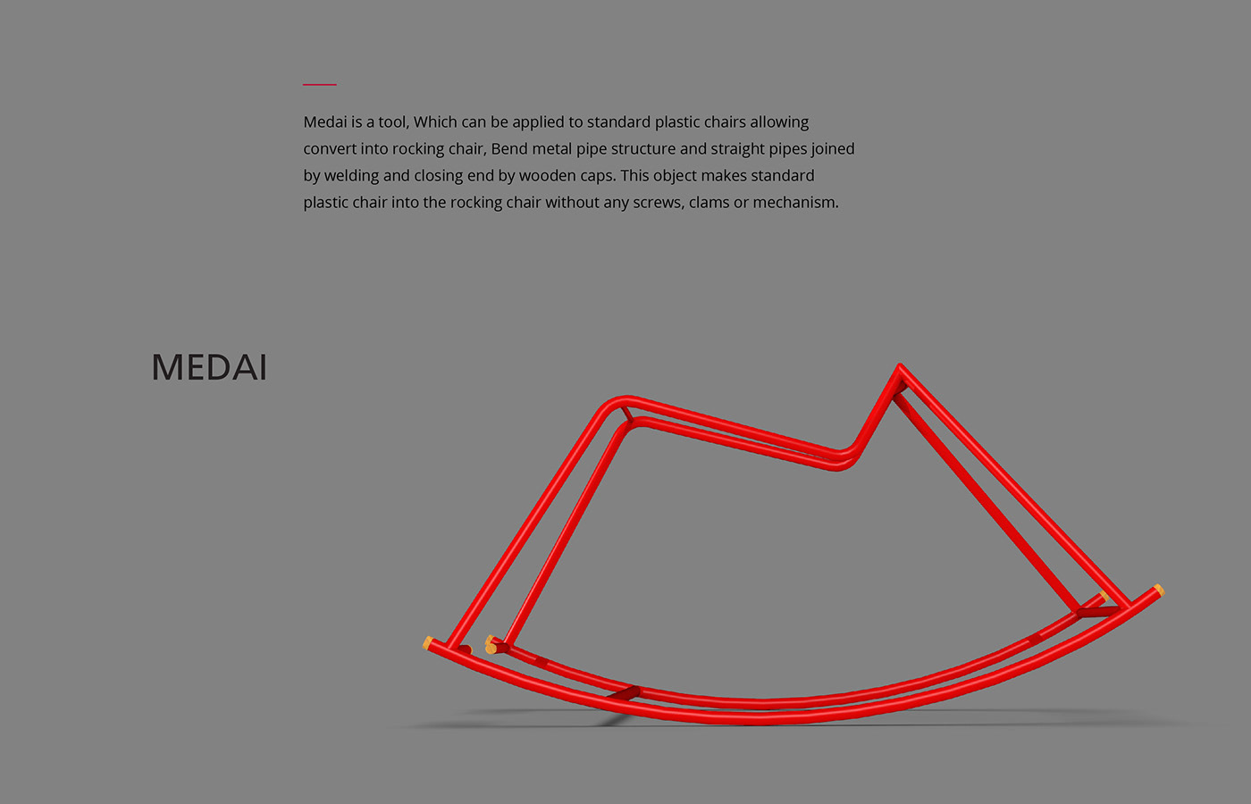 gules，Rocking chair frame，