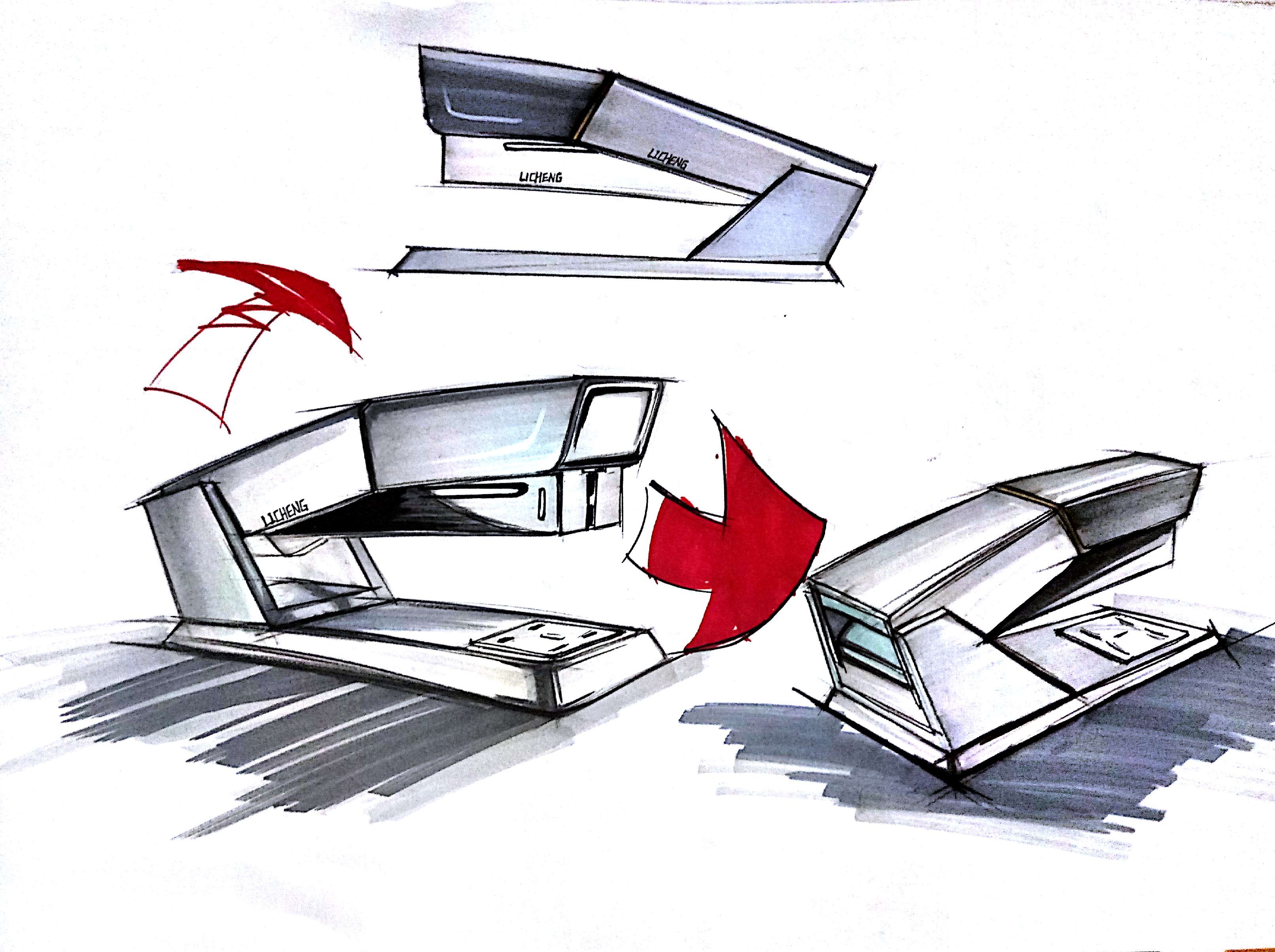 Hand drawn practice works, but also continue to work hard，