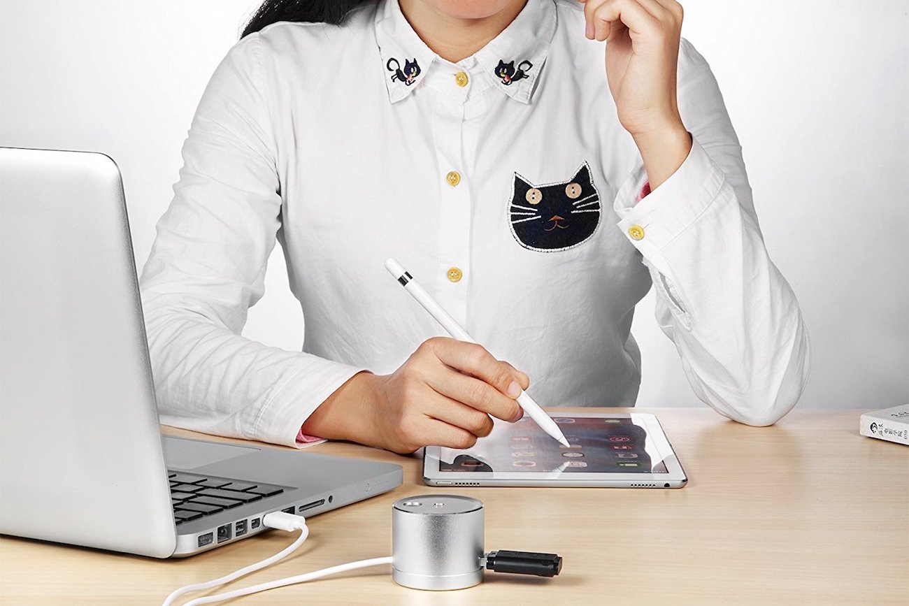 KeyEntre，Apple，Penholder，silver，charge，parts，