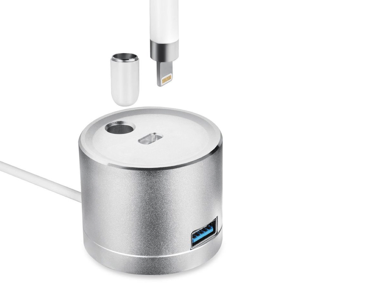 KeyEntre，Apple，Penholder，silver，charge，parts，