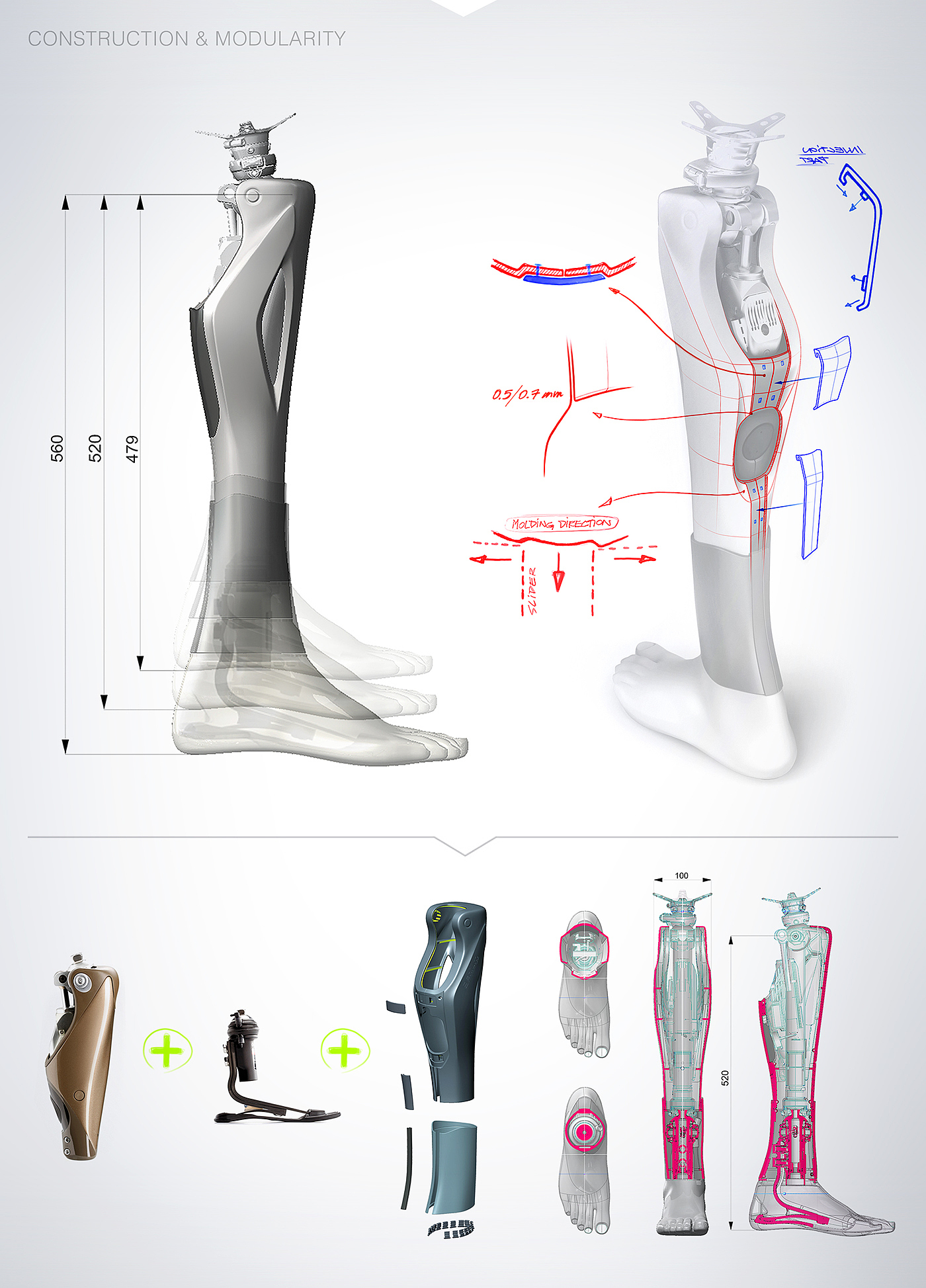 2015if Award，2015 red dot award，Legs，medical care，intelligence，Prosthesis，