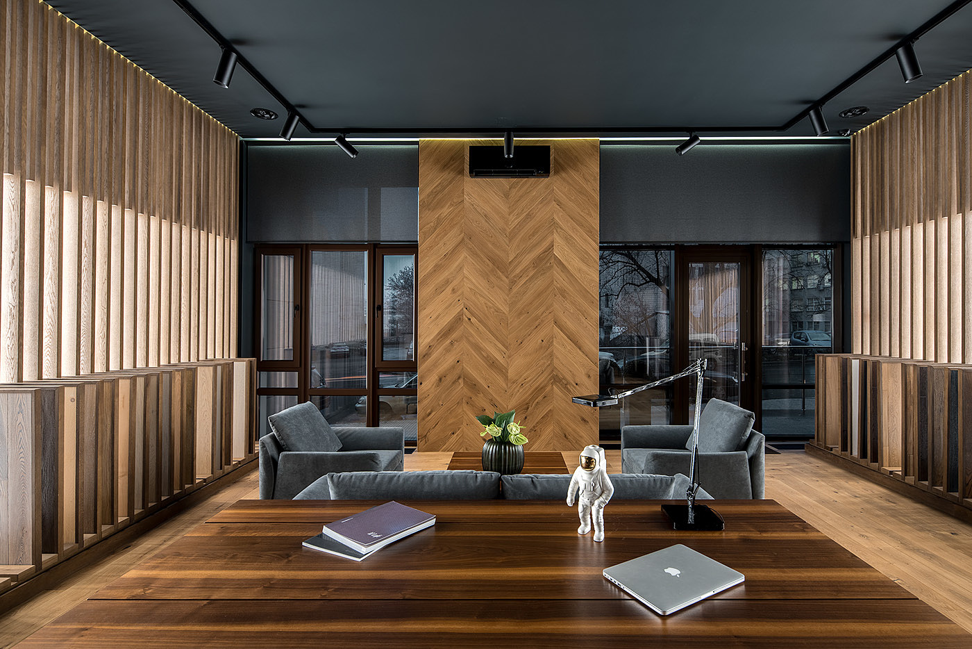 Exhibition hall，indoor，Design，woodiness，board，
