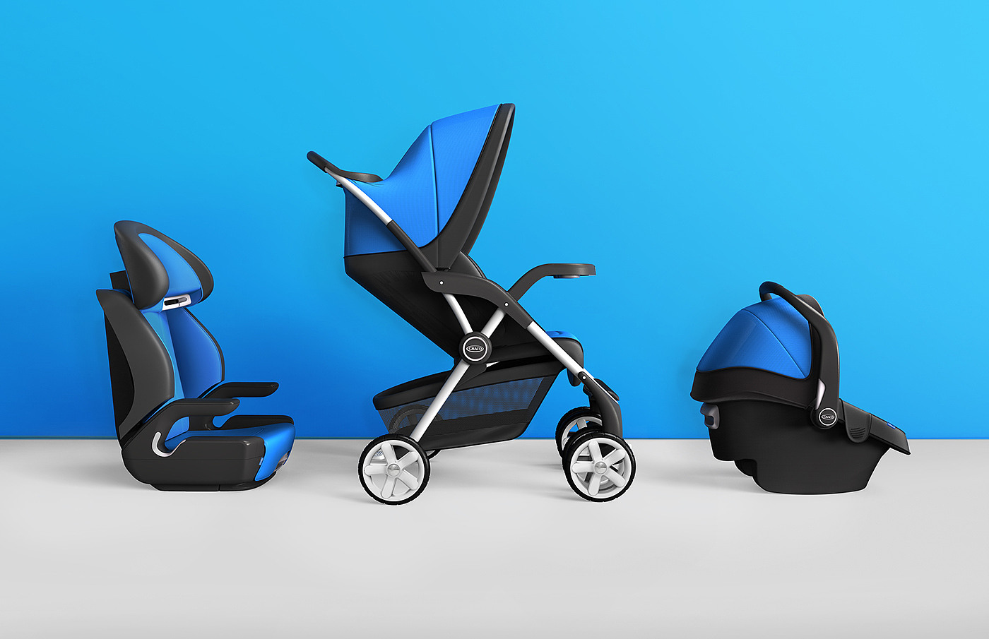 chair，comfortable，security，GRACO，baby，blue，
